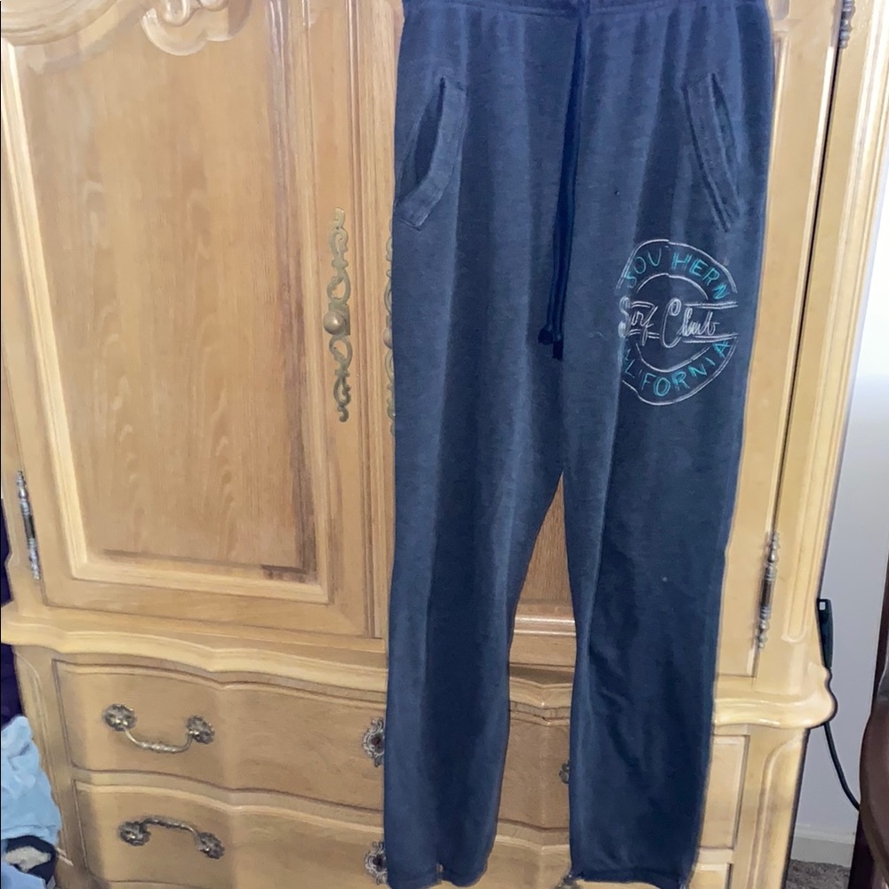 Gray Joggers with Tapered Leg and Elastic Cuffs